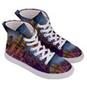 City Lights Skyline Buildings Men s Hi-Top Skate Sneakers View3