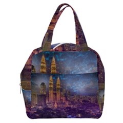 City Lights Skyline Buildings Boxy Hand Bag