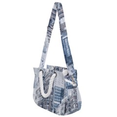 City Building Skyscraper Town Rope Handles Shoulder Strap Bag by Simbadda