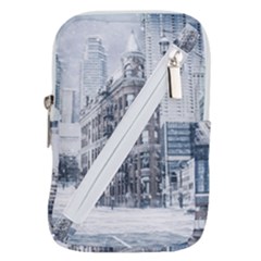 City Building Skyscraper Town Belt Pouch Bag (large)