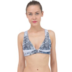 City Building Skyscraper Town Classic Banded Bikini Top