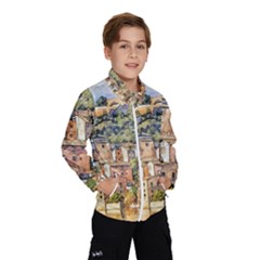 Architecture Town Travel Water Kids  Windbreaker by Simbadda