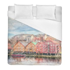 Architecture City Buildings River Duvet Cover (full/ Double Size)