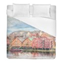 Architecture City Buildings River Duvet Cover (Full/ Double Size) View1