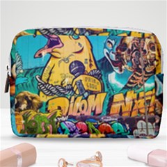 Graffiti Street Art Mountains Wall Make Up Pouch (medium) by Simbadda