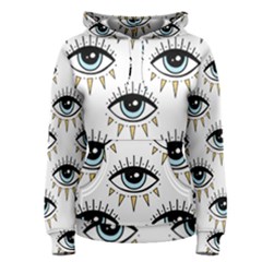 Eyes Pattern Women s Pullover Hoodie by Valentinaart