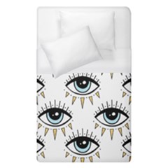 Eyes Pattern Duvet Cover (single Size) by Valentinaart