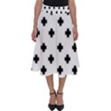 Swiss Cross Pattern Perfect Length Midi Skirt View1