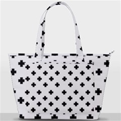 Swiss Cross Pattern Back Pocket Shoulder Bag 