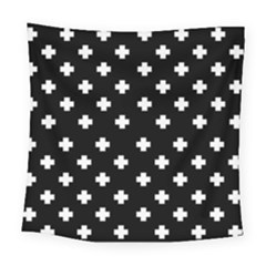 Swiss Cross Pattern Square Tapestry (large) by Valentinaart