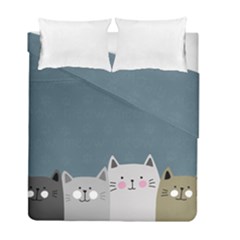 Cute Cats Duvet Cover Double Side (full/ Double Size)