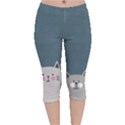 Cute Cats Velvet Capri Leggings  View1