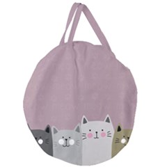 Cute Cats Giant Round Zipper Tote by Valentinaart