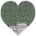 Cute Cats Wooden Puzzle Heart View1