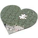 Cute Cats Wooden Puzzle Heart View2