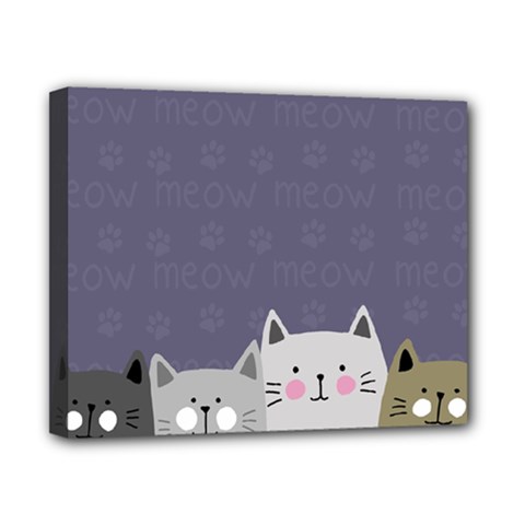 Cute Cats Canvas 10  X 8  (stretched) by Valentinaart