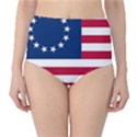 Betsy Ross flag Classic High-Waist Bikini Bottoms View1