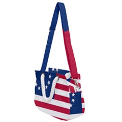 Betsy Ross Flag Rope Handles Shoulder Strap Bag