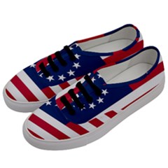 Betsy Ross Flag Men s Classic Low Top Sneakers by Valentinaart