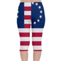 Betsy Ross flag Velvet Capri Leggings  View2