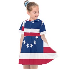 Betsy Ross Flag Kids  Sailor Dress by Valentinaart