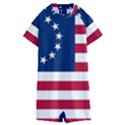 Betsy Ross flag Kids  Boyleg Half Suit Swimwear View1