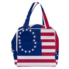 Betsy Ross Flag Boxy Hand Bag by Valentinaart