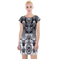 Bw 3 Cap Sleeve Bodycon Dress by ArtworkByPatrick