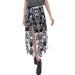 Bw 3 Velour Split Maxi Skirt