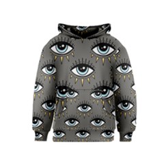 Eyes Pattern Kids  Pullover Hoodie by Valentinaart