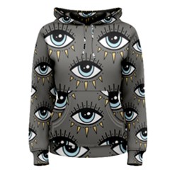 Eyes Pattern Women s Pullover Hoodie by Valentinaart