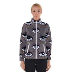 Eyes Pattern Winter Jacket