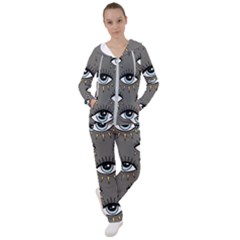 Eyes Pattern Women s Tracksuit by Valentinaart