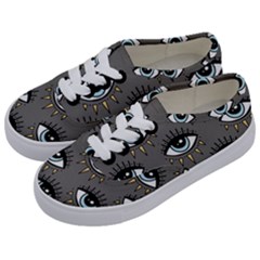 Eyes Pattern Kids  Classic Low Top Sneakers by Valentinaart