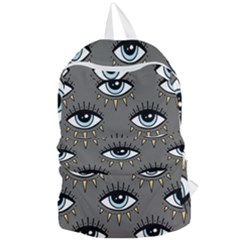 Eyes Pattern Foldable Lightweight Backpack by Valentinaart