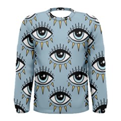 Eyes Pattern Men s Long Sleeve Tee