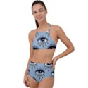 Eyes pattern High Waist Tankini Set View1