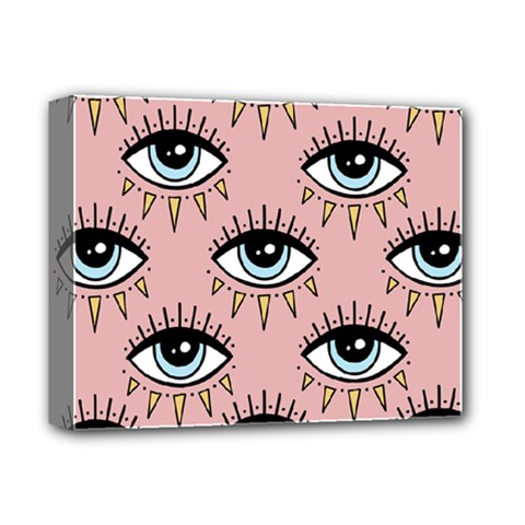 Eyes Pattern Deluxe Canvas 14  X 11  (stretched) by Valentinaart