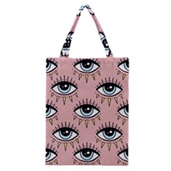 Eyes Pattern Classic Tote Bag by Valentinaart