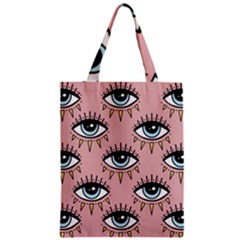 Eyes Pattern Zipper Classic Tote Bag by Valentinaart