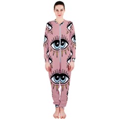 Eyes Pattern Onepiece Jumpsuit (ladies) 