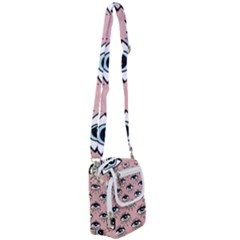 Eyes Pattern Shoulder Strap Belt Bag by Valentinaart