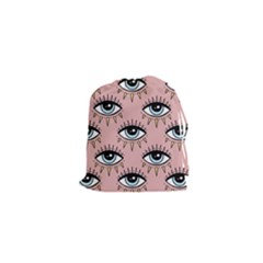 Eyes Pattern Drawstring Pouch (xs) by Valentinaart