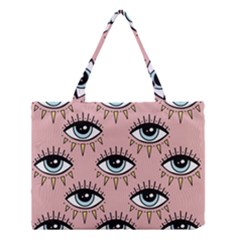 Eyes Pattern Medium Tote Bag by Valentinaart