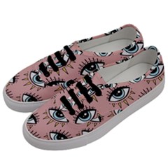 Eyes Pattern Men s Classic Low Top Sneakers by Valentinaart