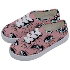 Eyes Pattern Kids  Classic Low Top Sneakers by Valentinaart