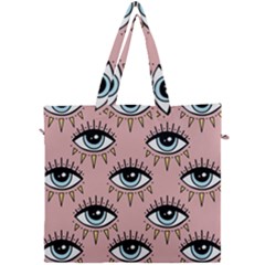 Eyes Pattern Canvas Travel Bag by Valentinaart