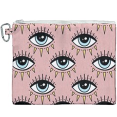 Eyes Pattern Canvas Cosmetic Bag (xxxl) by Valentinaart