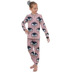 Eyes Pattern Kids  Long Sleeve Set 