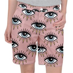 Eyes Pattern Pocket Shorts by Valentinaart